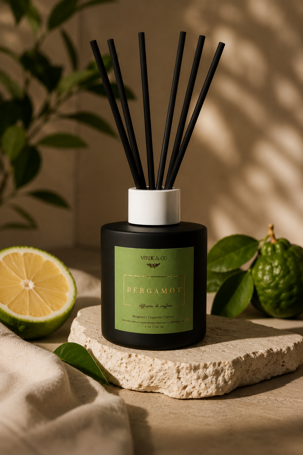 Bergamot - Luxury Reed Diffuser – Bergamot, Jasmine & Violet Musk