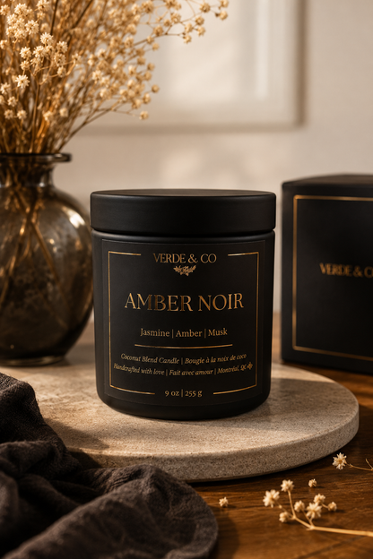 Amber Noir | Jasmine, Amber & Musk | Coconut Soy Wax