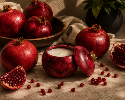 Pomegranate Candle | Pomegranate, Raspberry & Amber | Coconut Soy Wax