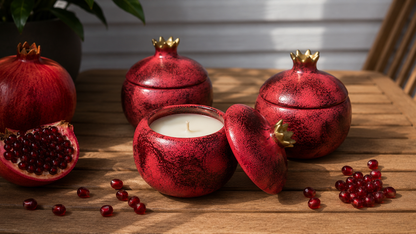Pomegranate Candle | Pomegranate, Raspberry & Amber | Coconut Soy Wax