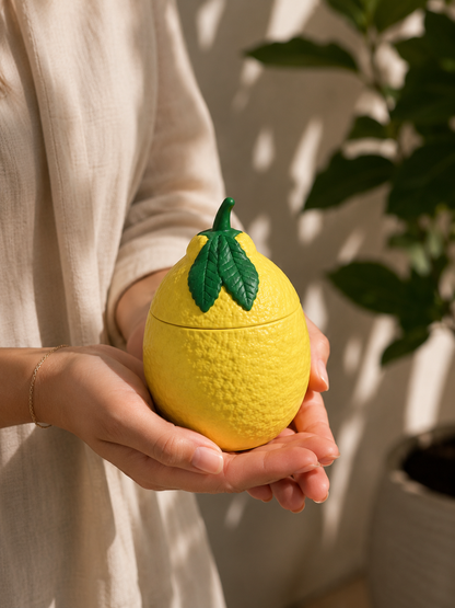 Lemon Candle | Citrus, Green Tea & Cedarwood | Coconut Soy Wax
