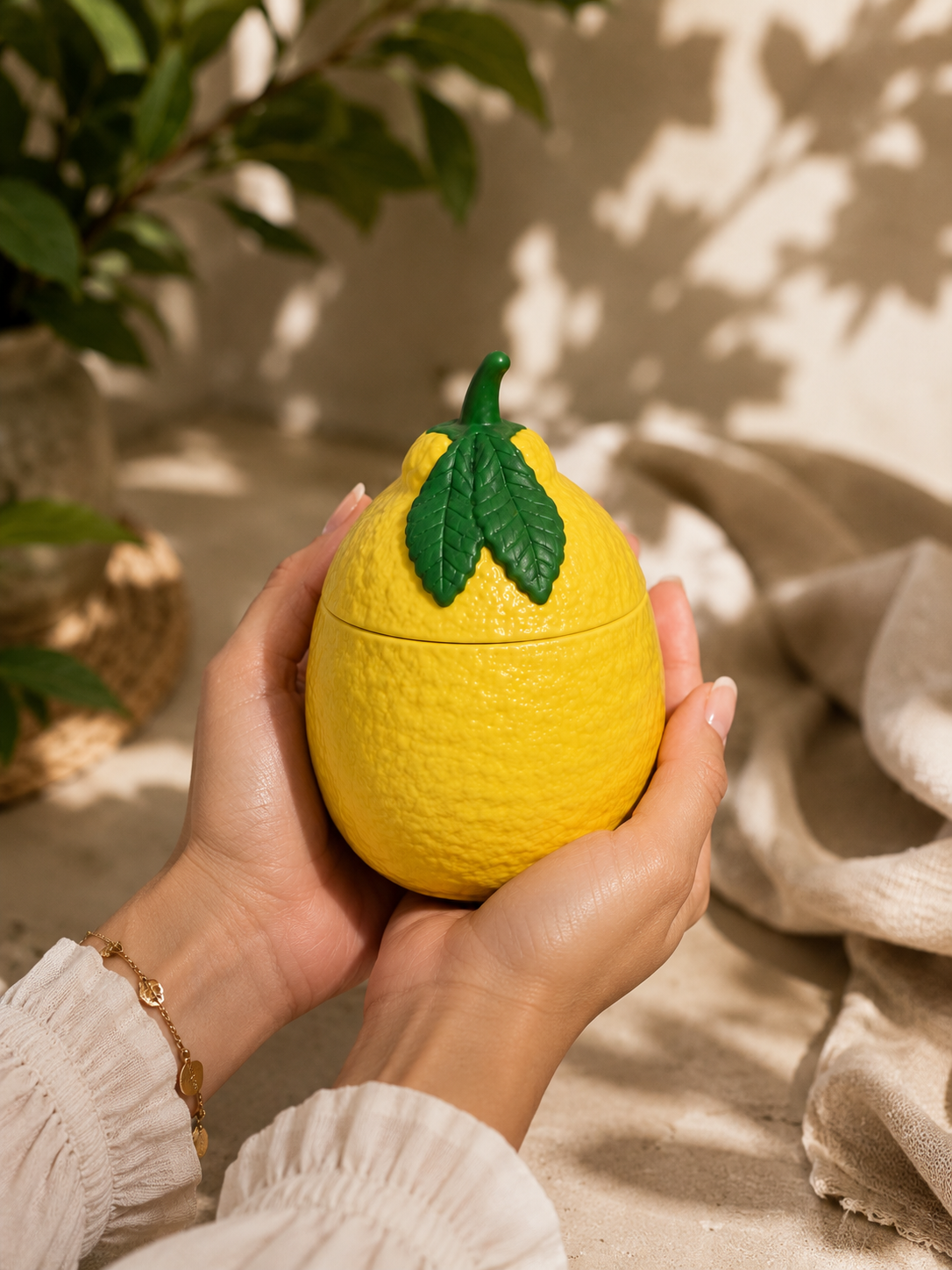 Lemon Candle | Citrus, Green Tea & Cedarwood | Coconut Soy Wax