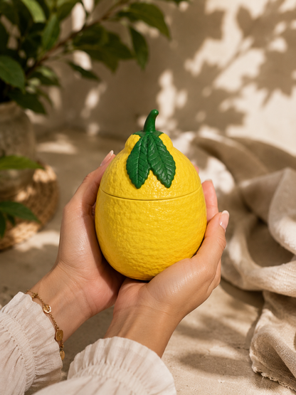 Lemon Candle | Citrus, Green Tea & Cedarwood | Coconut Soy Wax