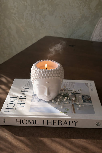 Buddha Head Candle