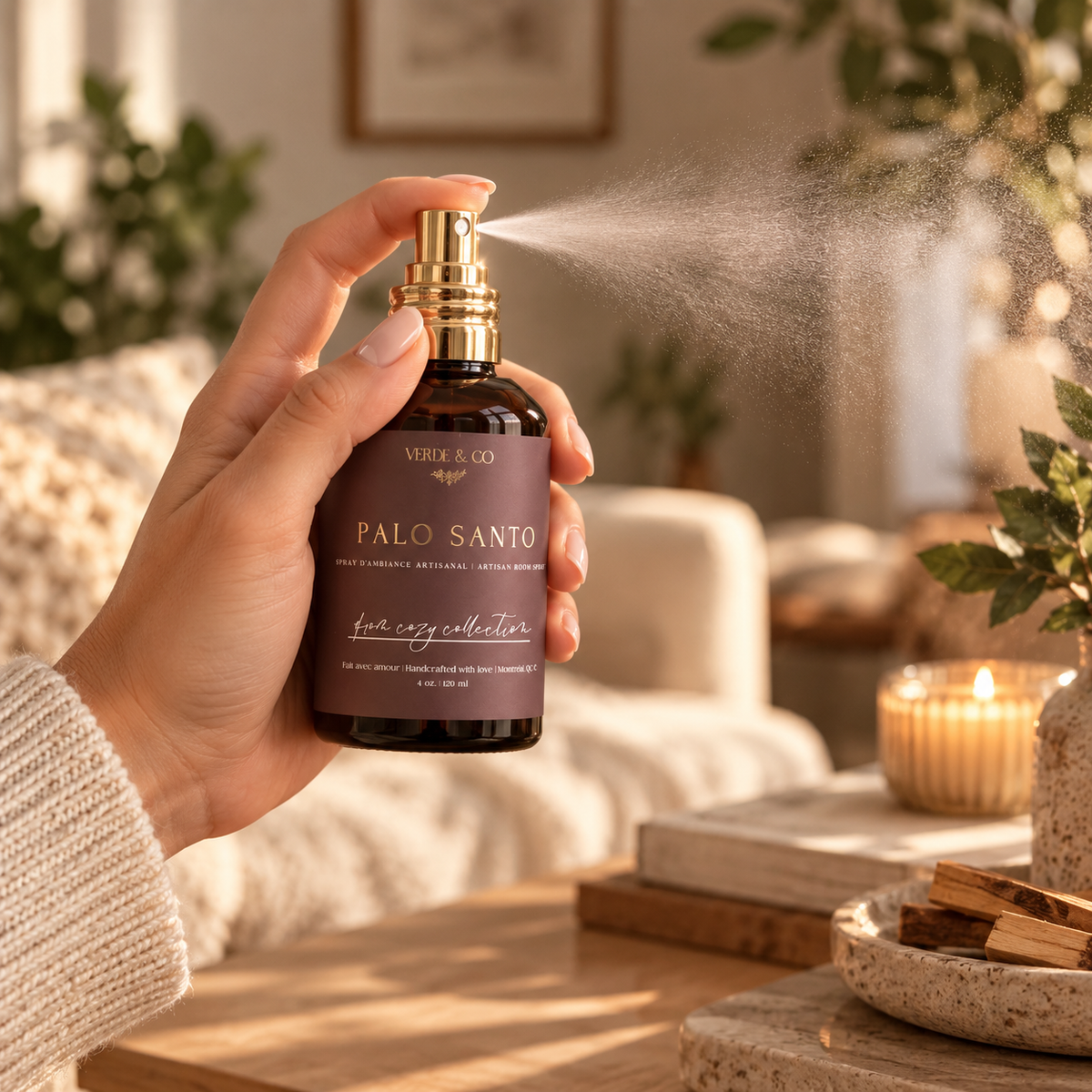 Palo Santo | Room & Linen Spray | Luxury Home Fragrance