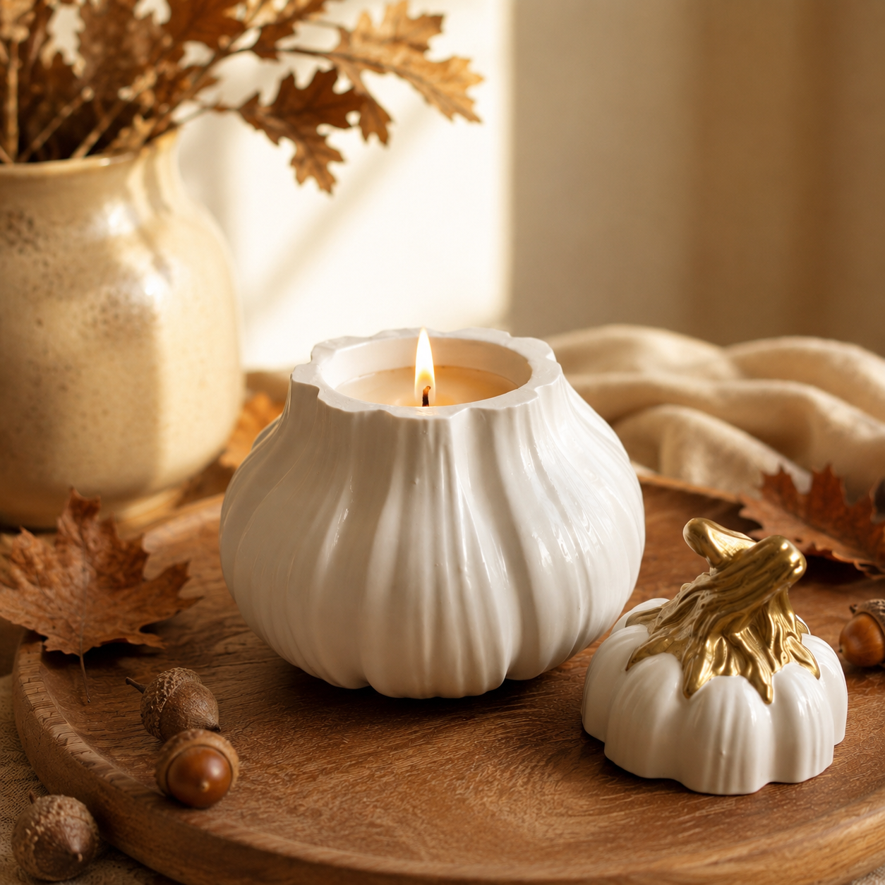 Pumpkin | Citrouille |  Apple, Pumpkin & Vanilla | Coconut Soy Wax Candle