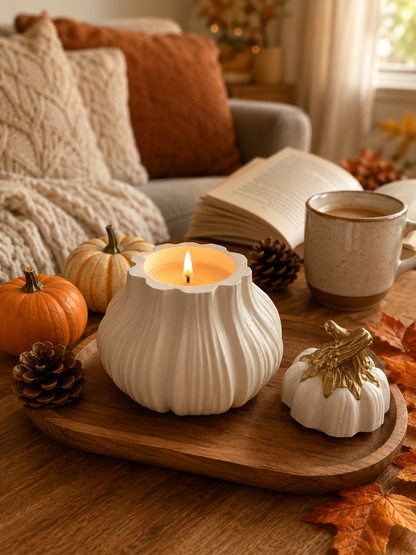 Pumpkin | Citrouille |  Apple, Pumpkin & Vanilla | Coconut Soy Wax Candle