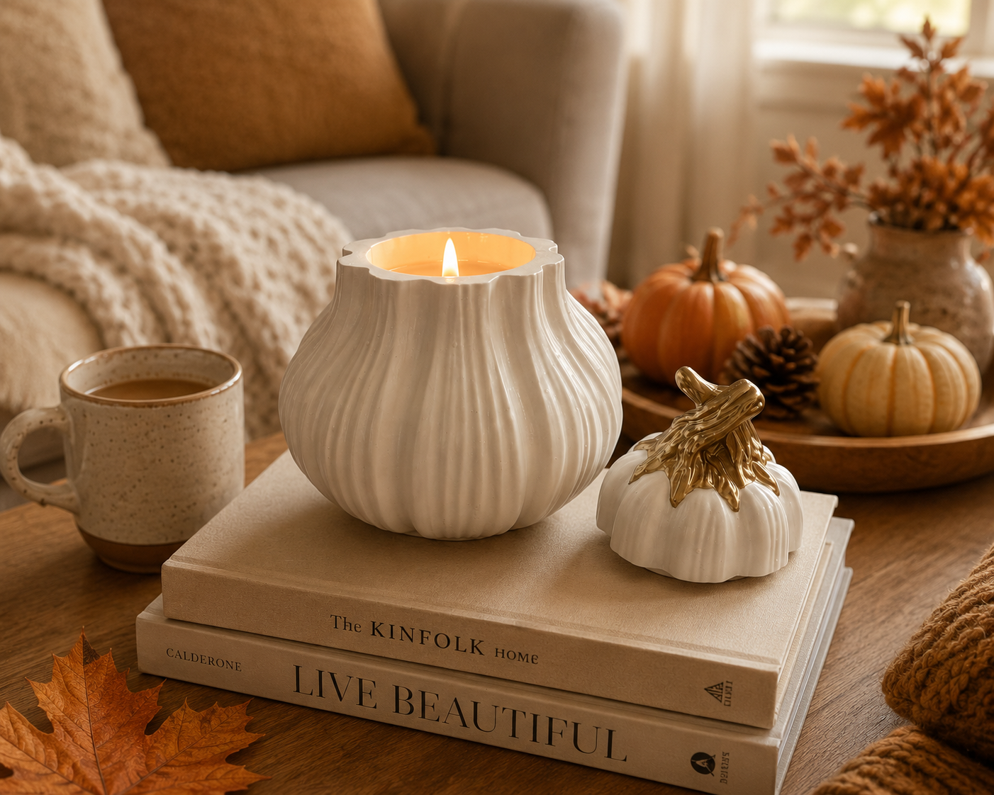 Pumpkin | Citrouille |  Apple, Pumpkin & Vanilla | Coconut Soy Wax Candle