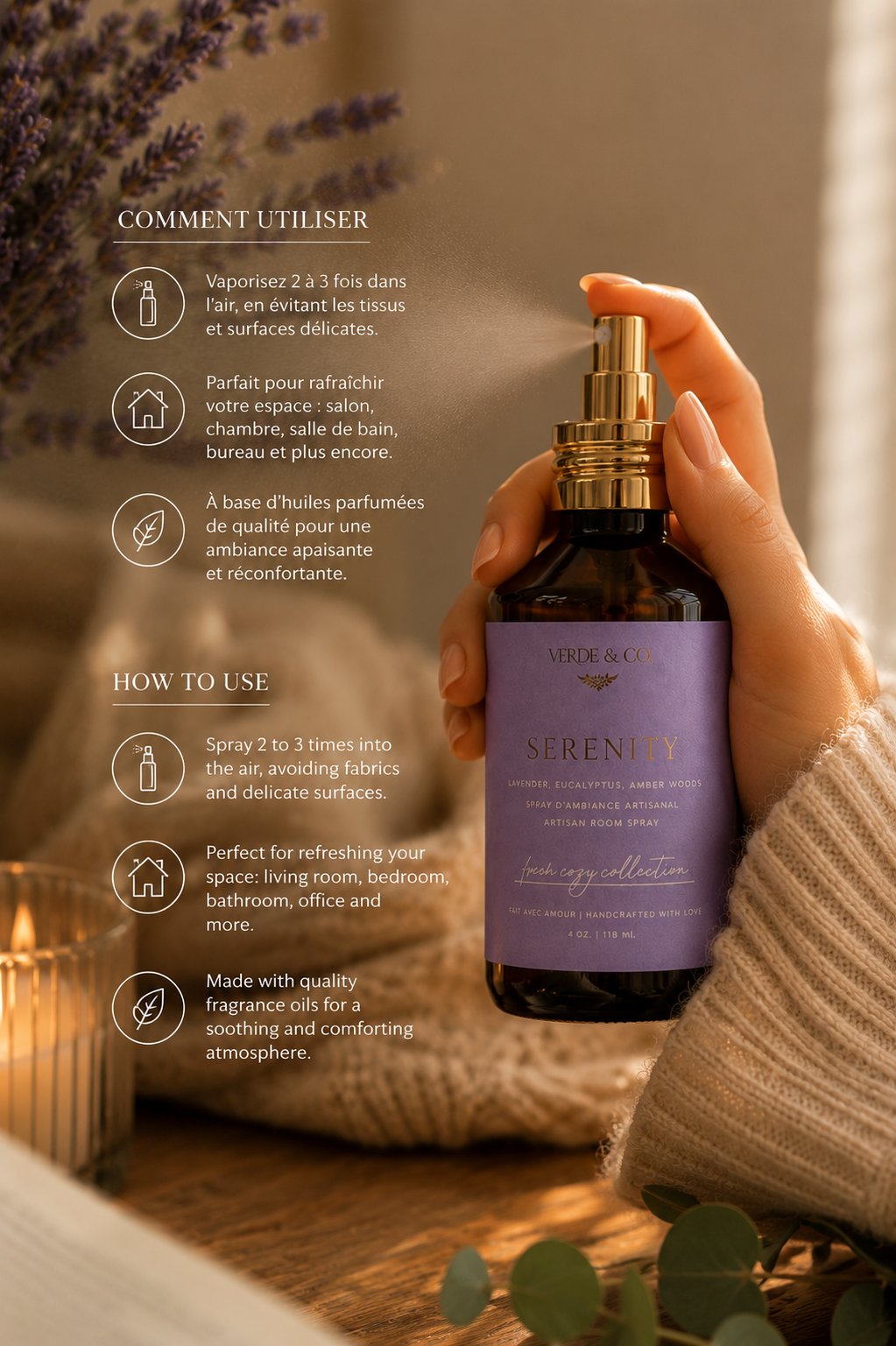 Serenity | Room & Linen Spray | Luxury Home Fragrance