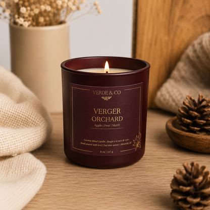 Verger Orchard Candle | Pear Blossom, Cedarwood, Oud & Myrrh | Handcrafted Luxury Candle
