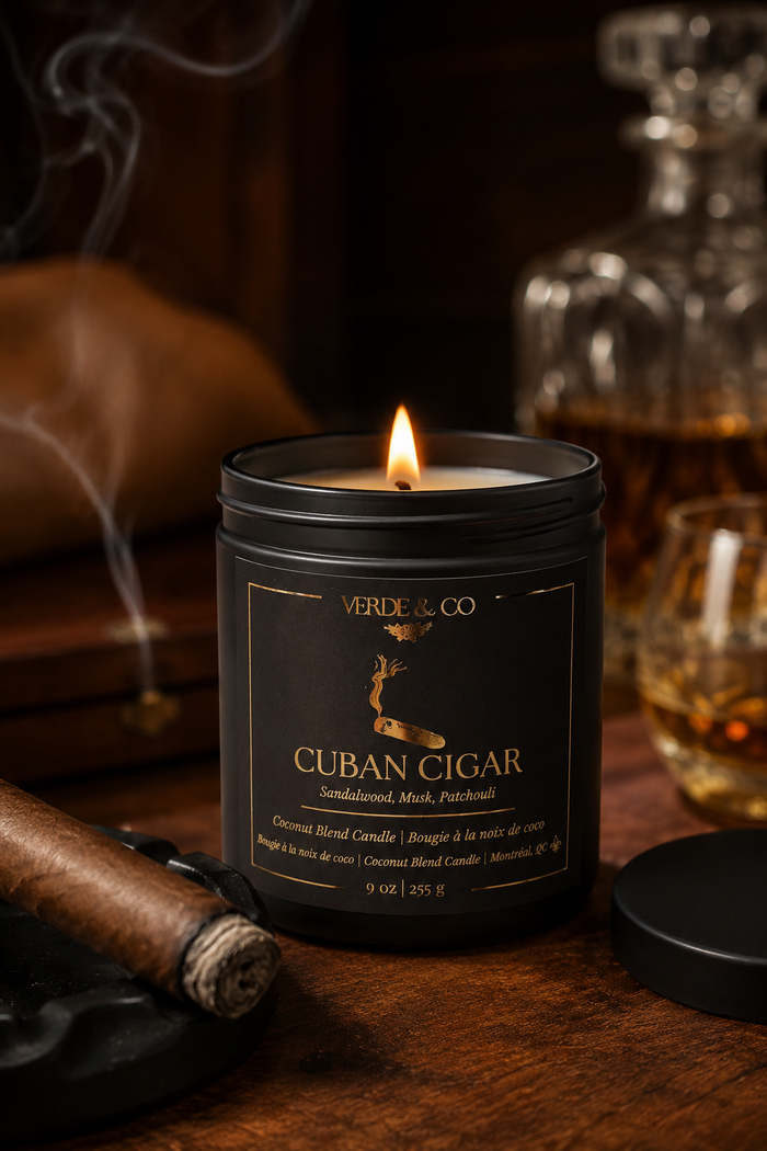 Cuban Cigar | Sandalwood, Patchouli & Musk | Coconut Soy Wax