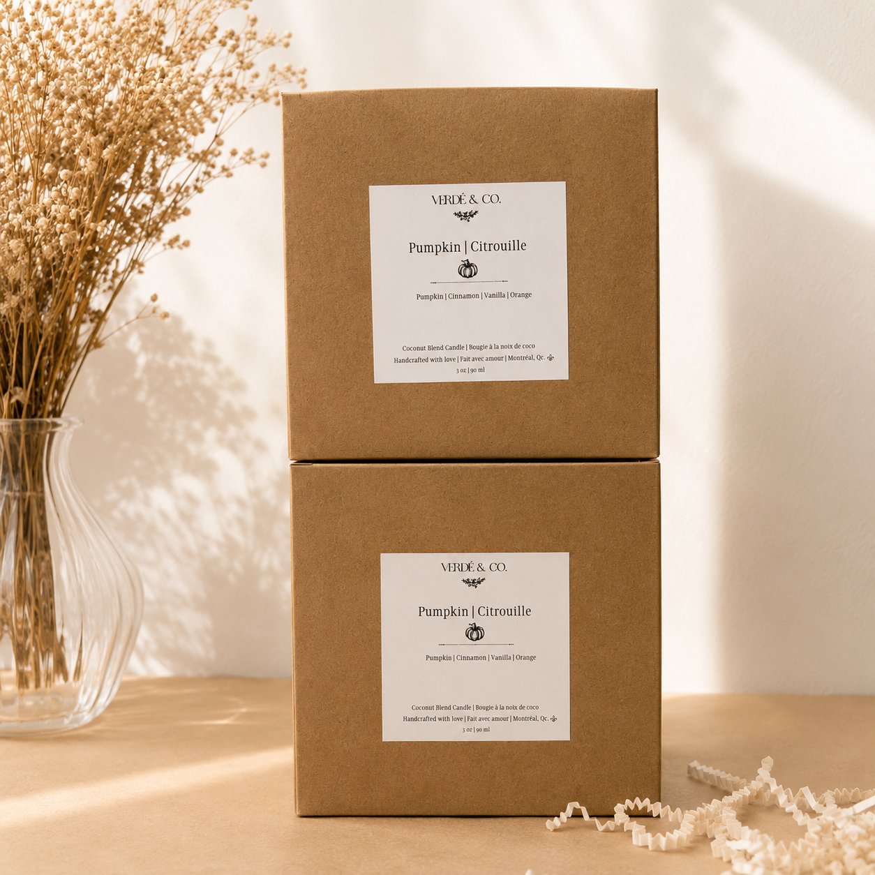 Pumpkin | Citrouille | Apple, Pumpkin & Vanilla | Coconut Soy Wax Candle