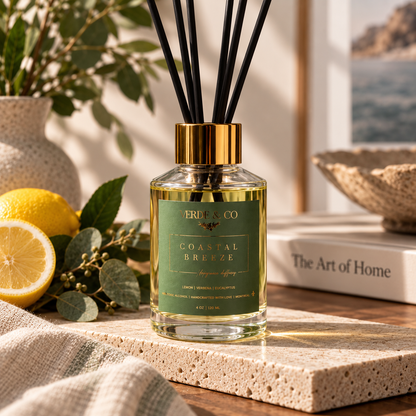 Coastal Breeze - Luxury Reed Diffuser – Lemon, Verbena & Eucalyptus