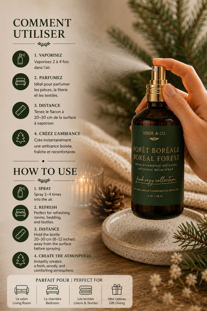 Boreal Forest | Room & Linen Spray | Luxury Home Fragrance