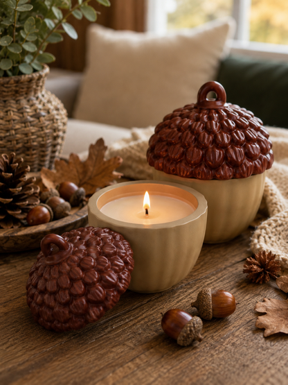 Hello Fall | Bonjour Automne | Apple, Tea Rose, Cedar & Musk | Coconut Soy Wax Candle
