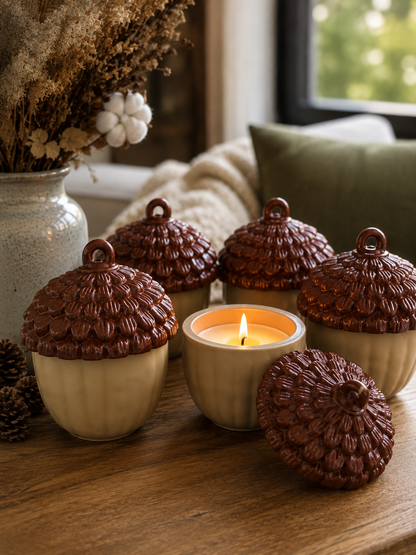Hello Fall | Bonjour Automne | Apple, Tea Rose, Cedar & Musk | Coconut Soy Wax Candle